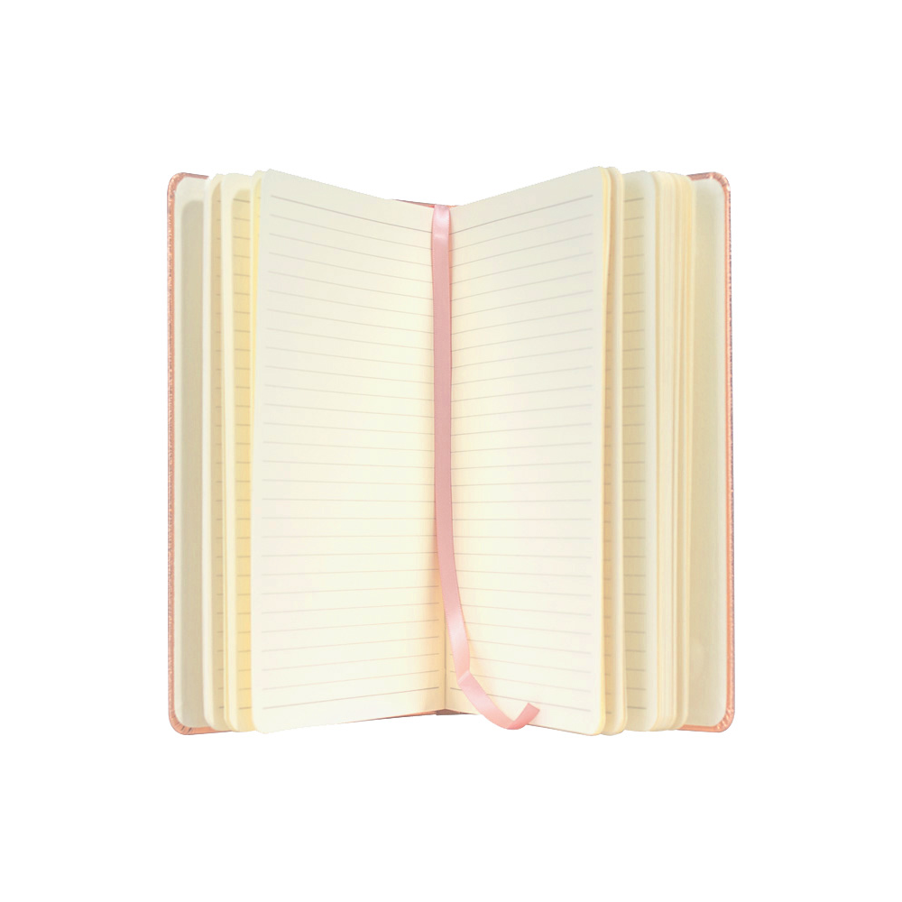 LIBRETA TAPA DURA ENCOBRIZADA 14X21 CM