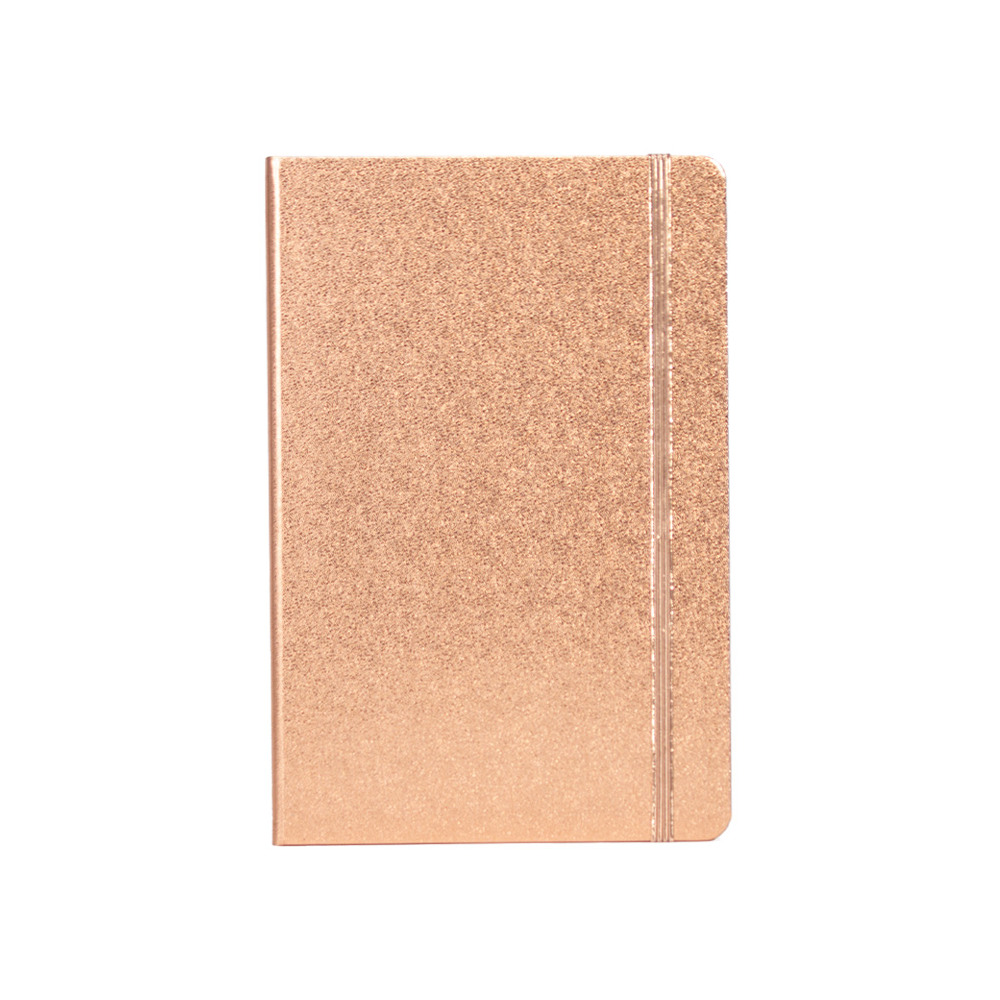 LIBRETA TAPA DURA ENCOBRIZADA 14X21 CM