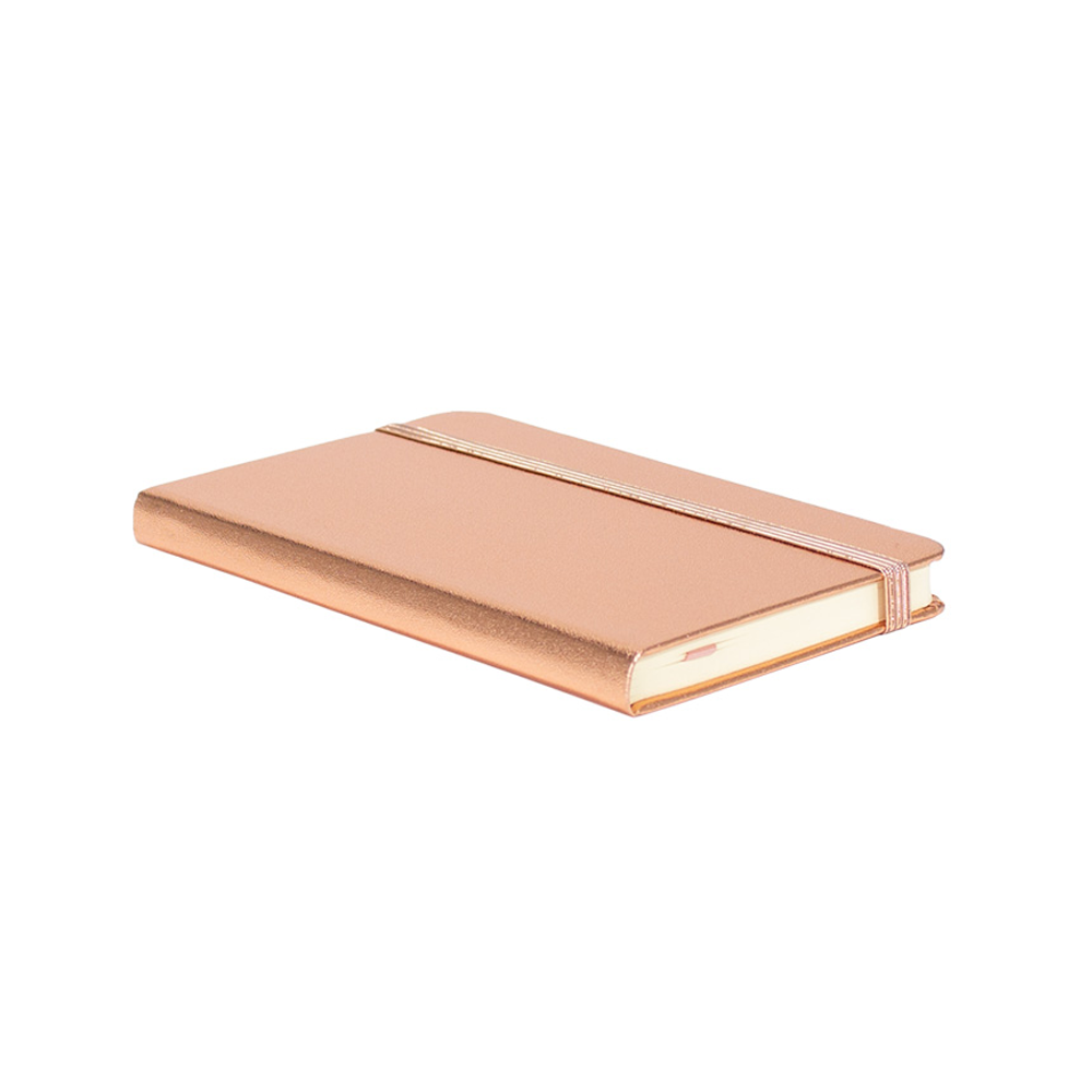 LIBRETA TAPA DURA ENCOBRIZADA 9X14 CM