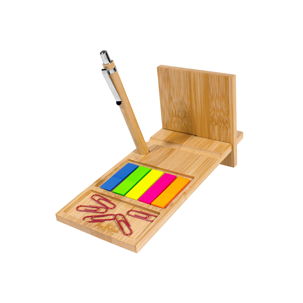ORGANIZADOR DE ESCRITORIO DE BAMBÚ